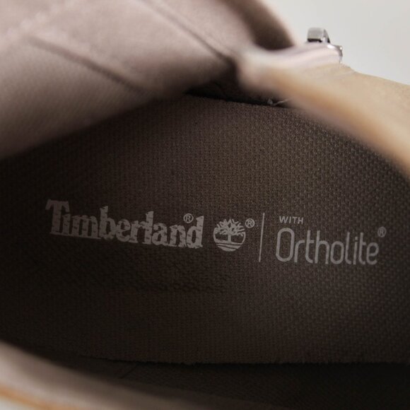 Timberland Suede Heeled Ankle Boots Tan 9.5 Zip - Picture 8 of 10